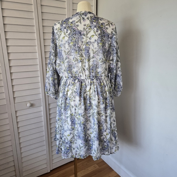 Torrid Mini Clip Dot Front Keyhole Dress Womens 2X Cottagecore Feminine Romantic - Picture 7 of 13